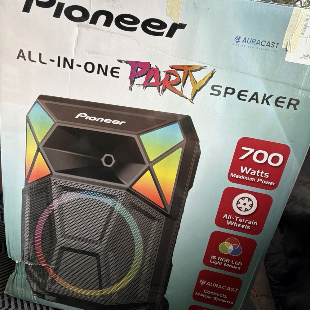 Pioneer PSX-615 Bluetooth DJ Karaoke Party Speaker 700W w/ Mic